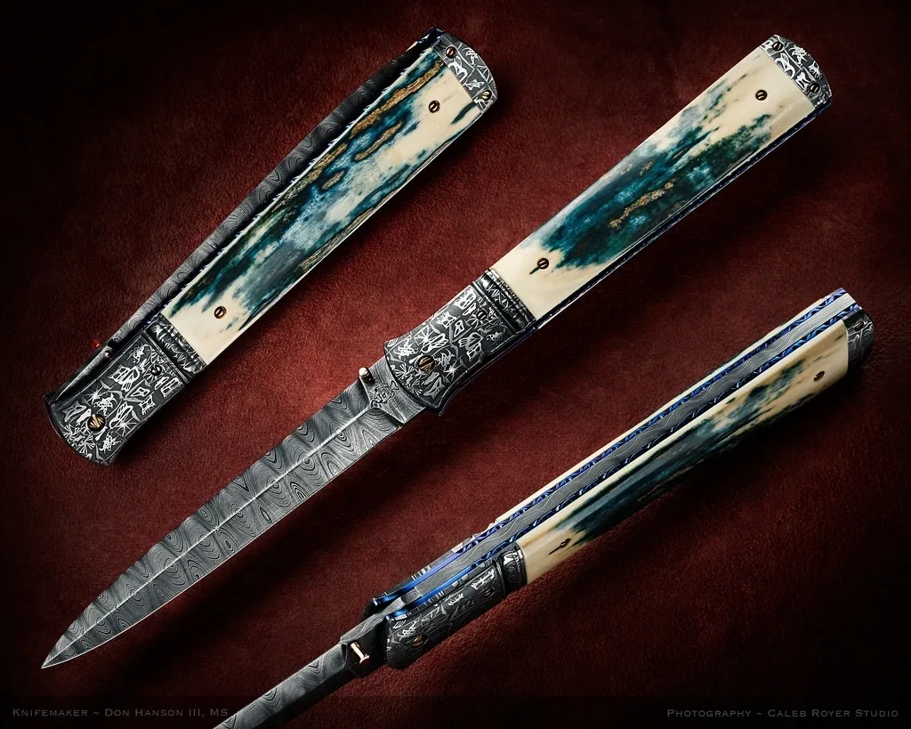 a set of uniquely designed knives